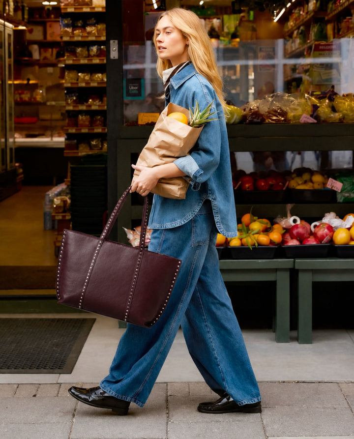 SHOPPER TACHUELAS BURDEOS