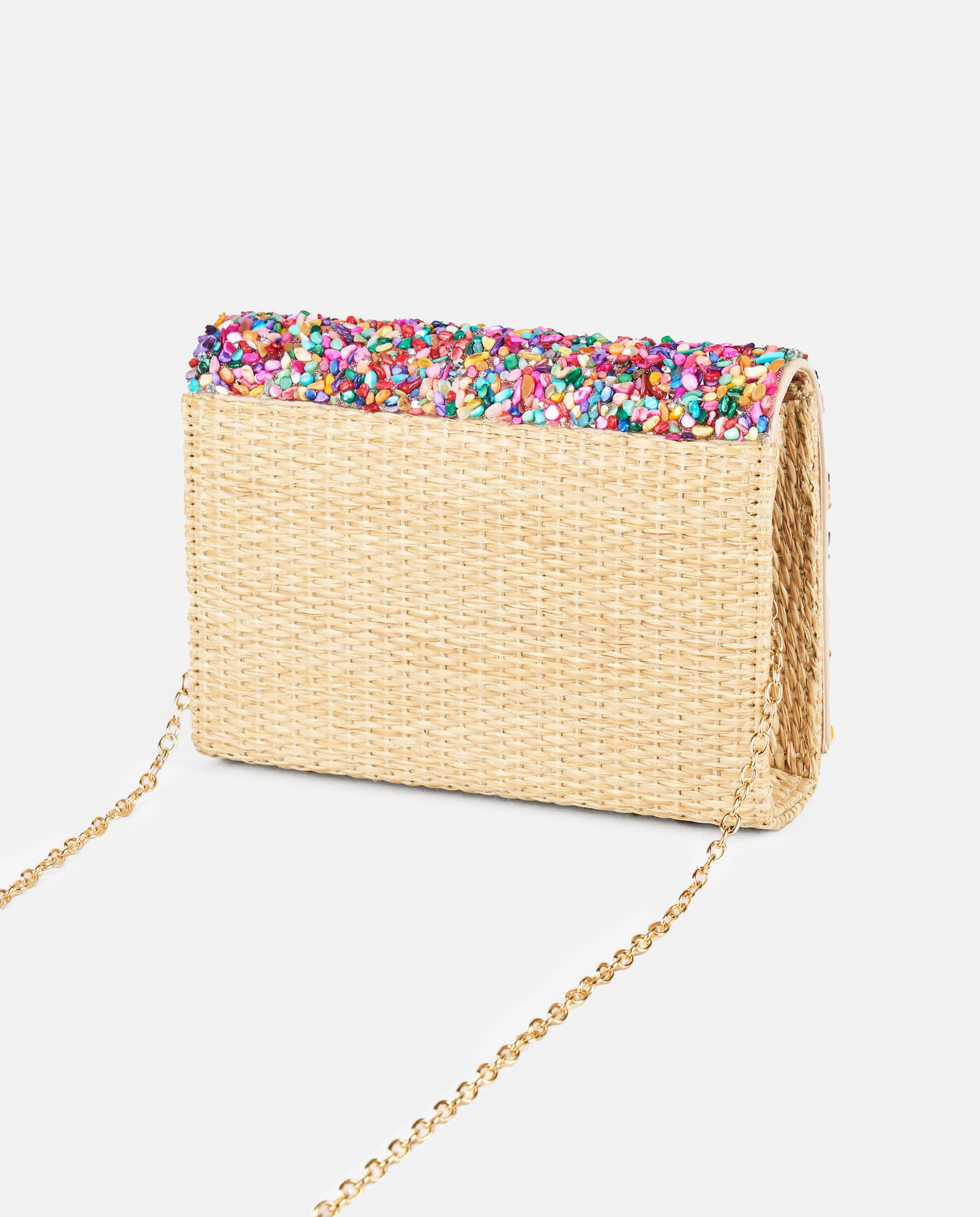 BOLSO FIESTA RAFIA PEDRERÍA