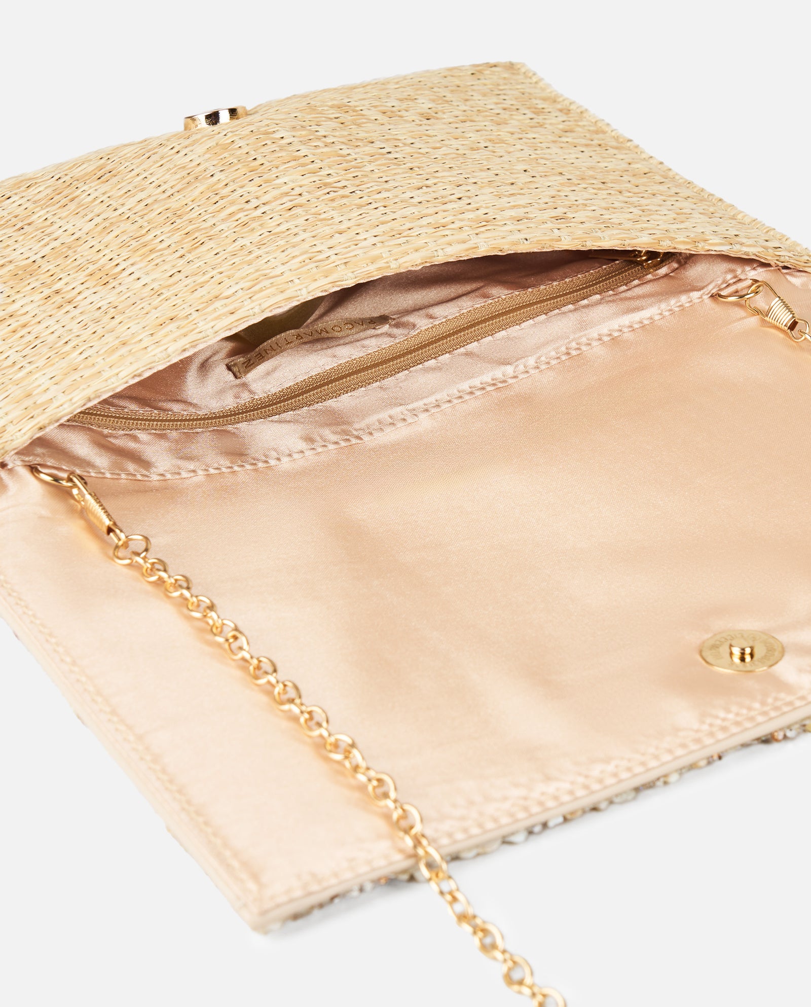 BOLSO SOBRE RAFIA PEDRERÍA