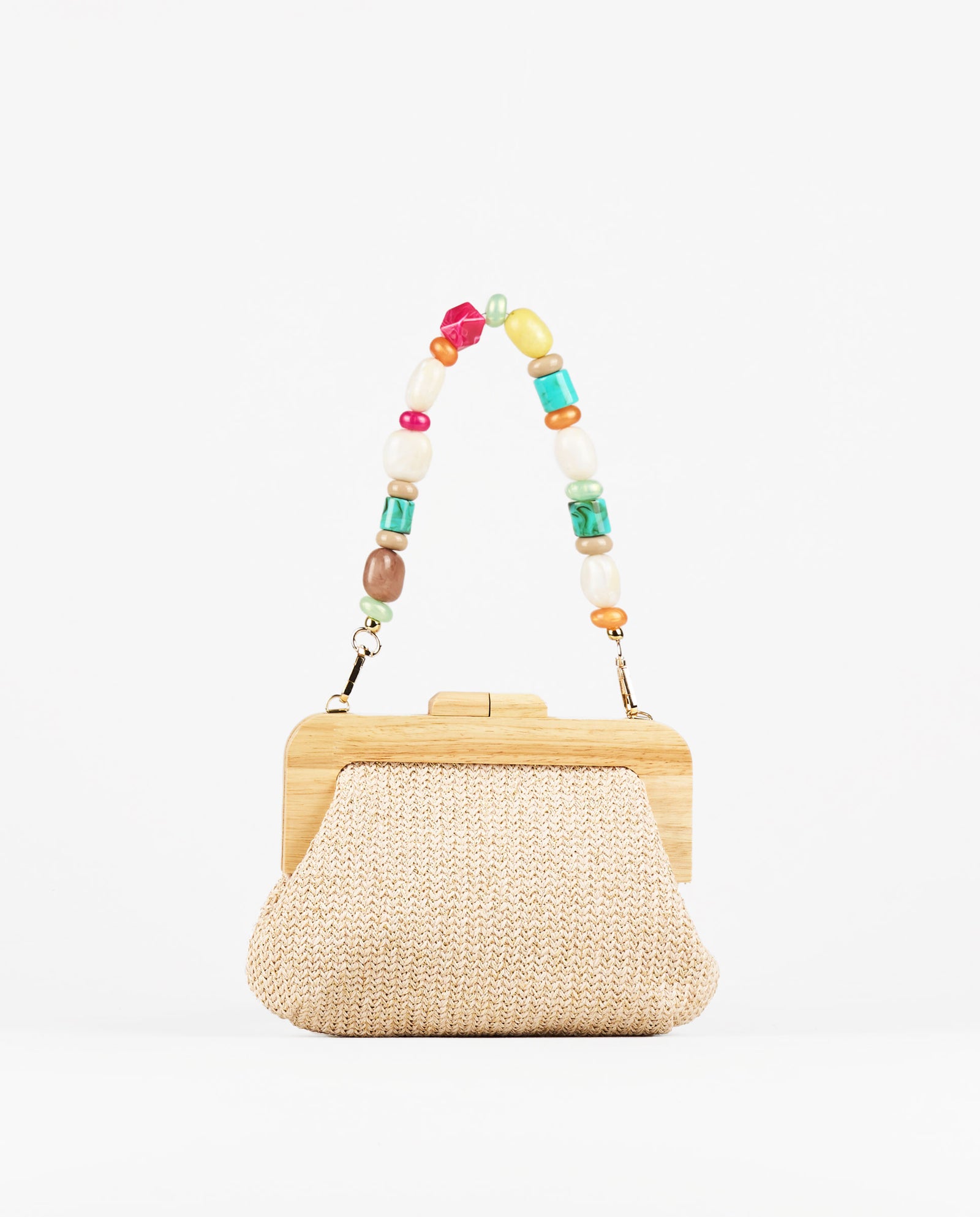 BORSA A MANO RAFIA SFERE