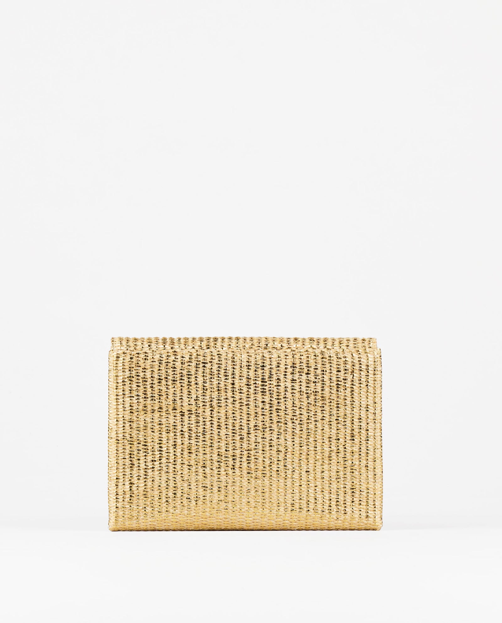 BOLSO SOBRE RAFIA DORADO