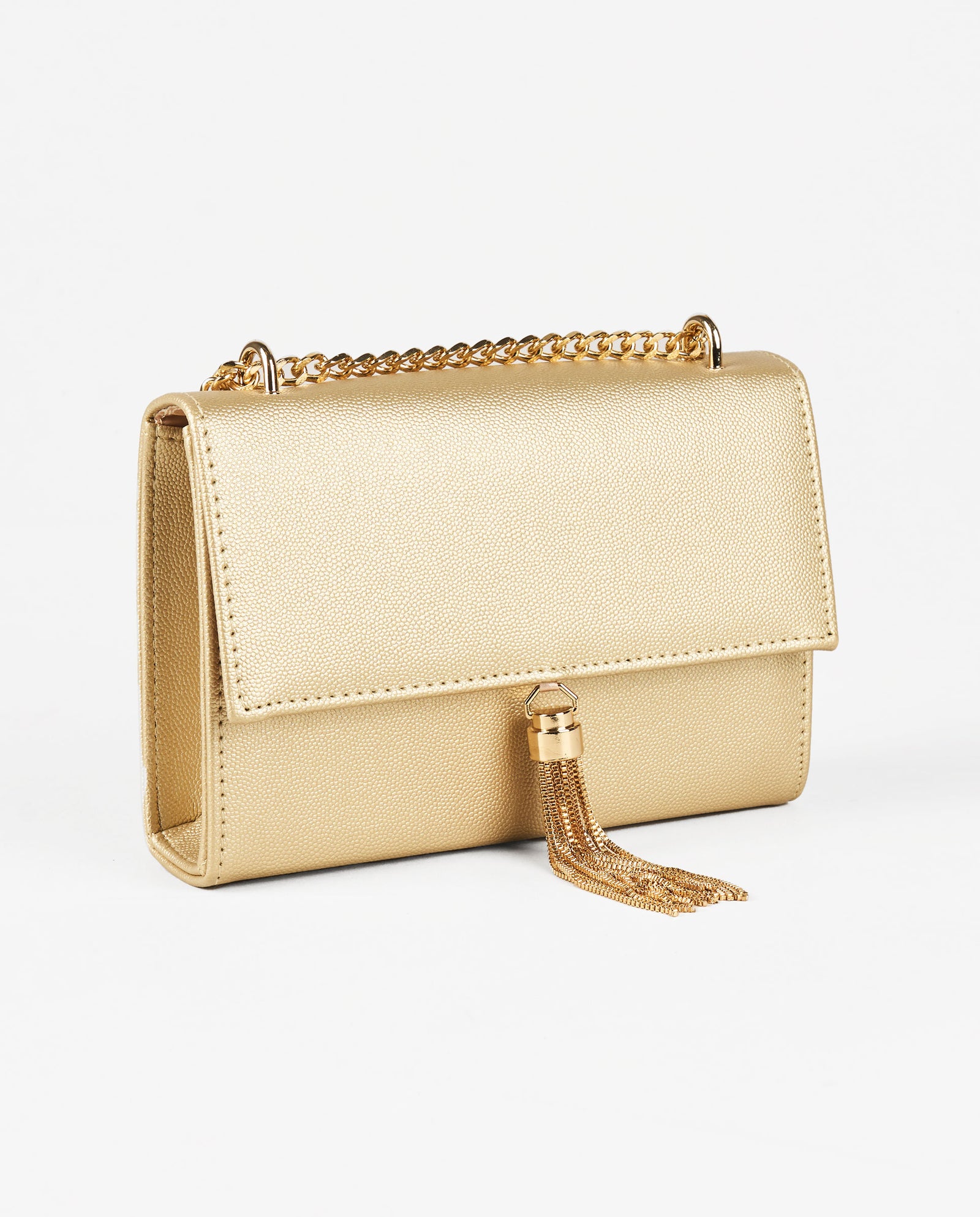 BOLSO BANDOLERA DORADO ABALORIO