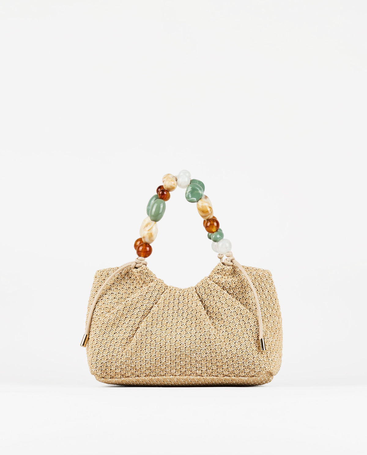 RAFFIA BAG TORTOISESHELL HANDLES