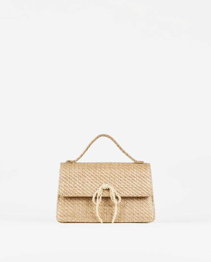 BOLSO DE MANO RAFIA LAZO