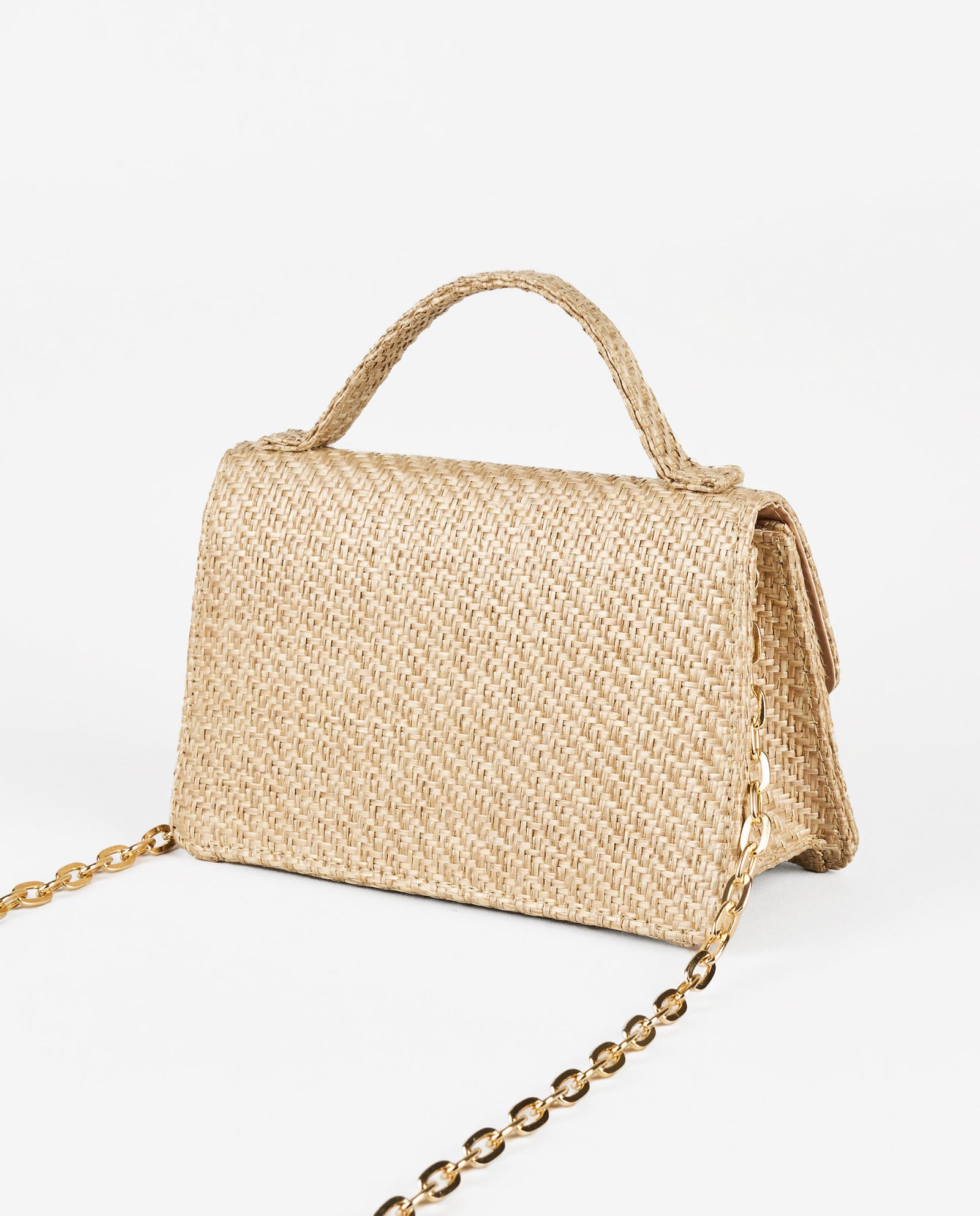BOLSO DE MANO RAFIA LAZO