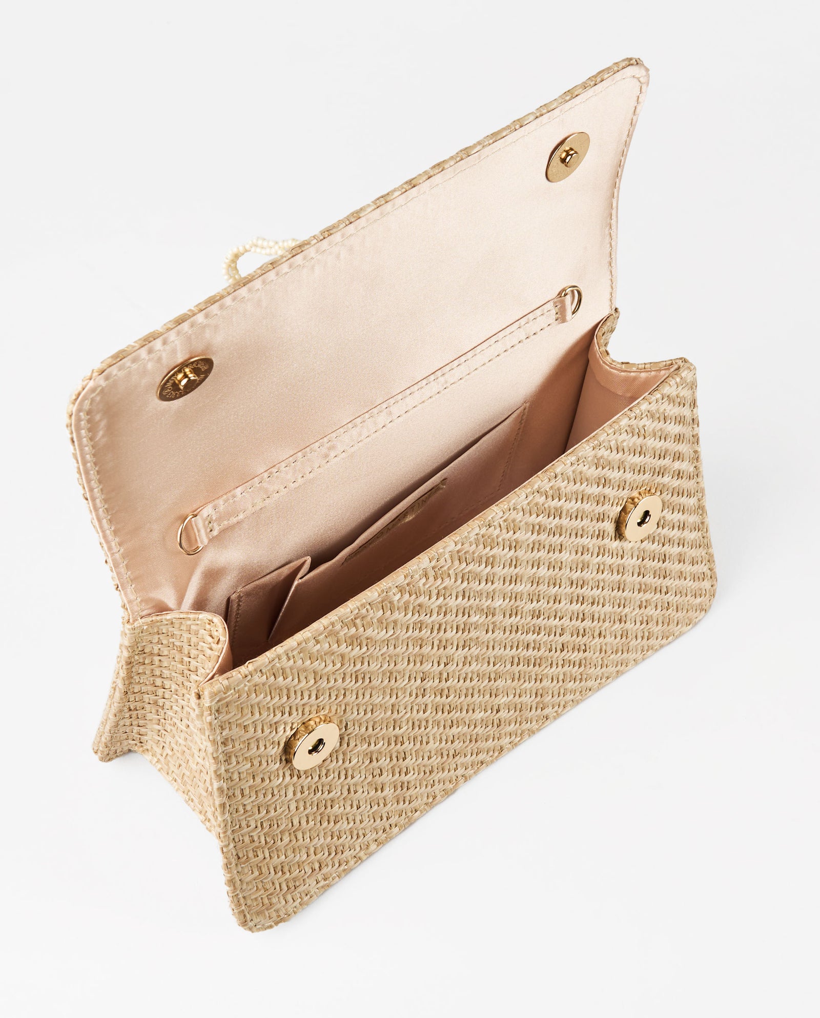 BOLSO DE MANO RAFIA LAZO