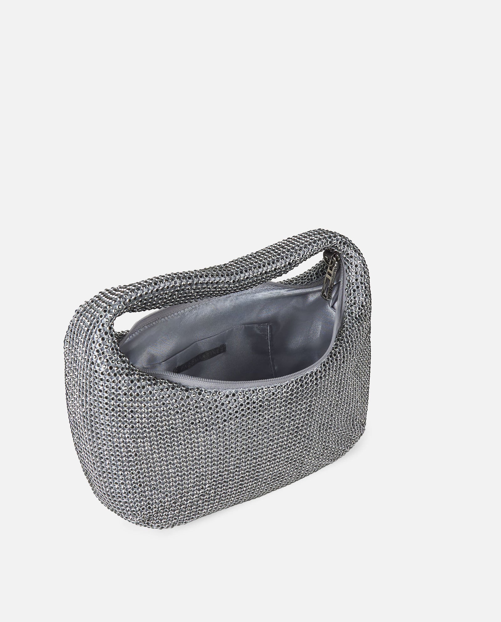BOLSO STRASS PLATA