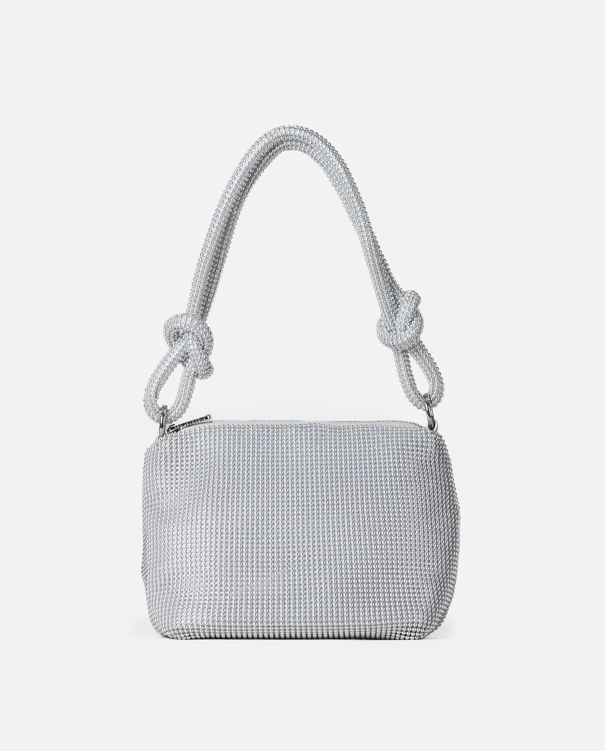 BOLSO MALLA PLATA