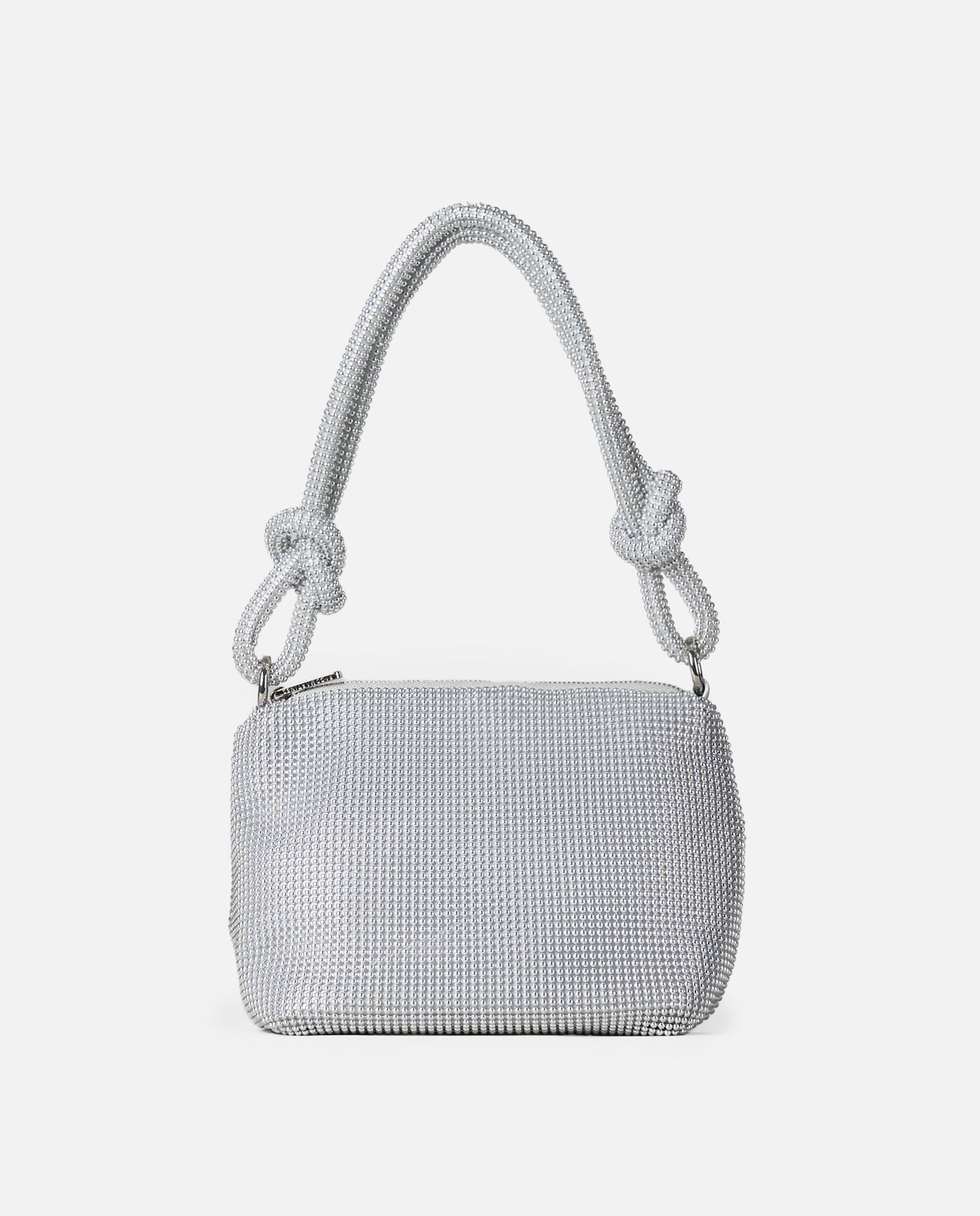 BOLSO MALLA PLATA