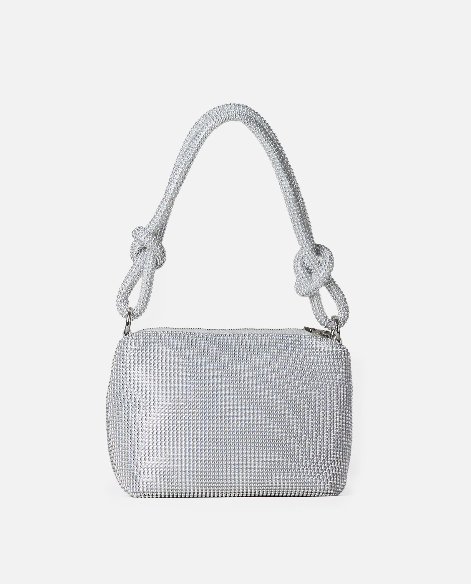 BOLSO MALLA PLATA