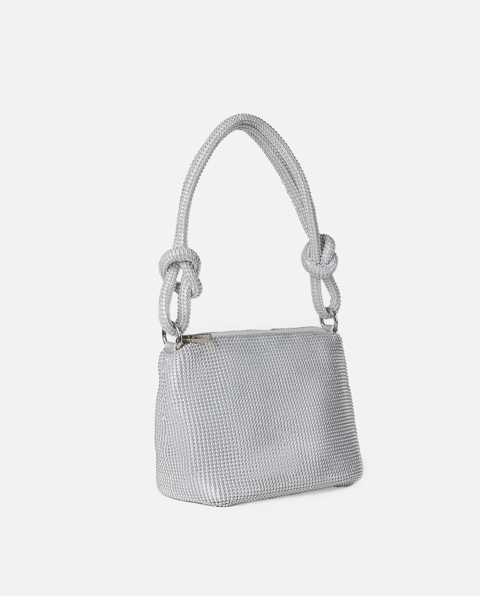 BOLSO MALLA PLATA
