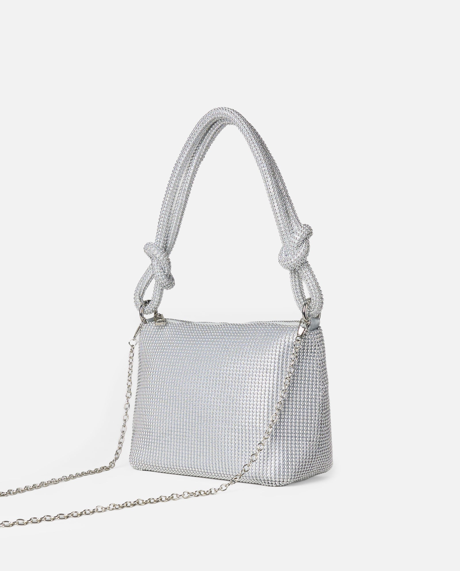 BOLSO MALLA PLATA