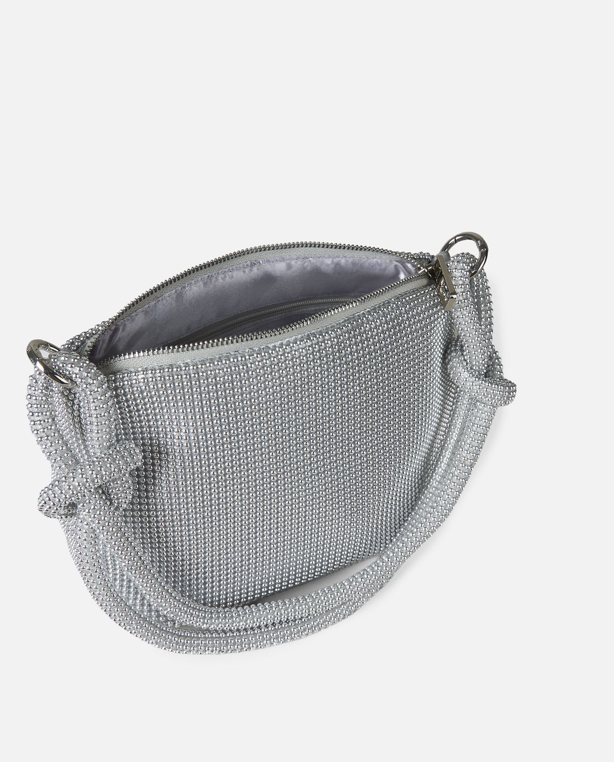 BOLSO MALLA PLATA