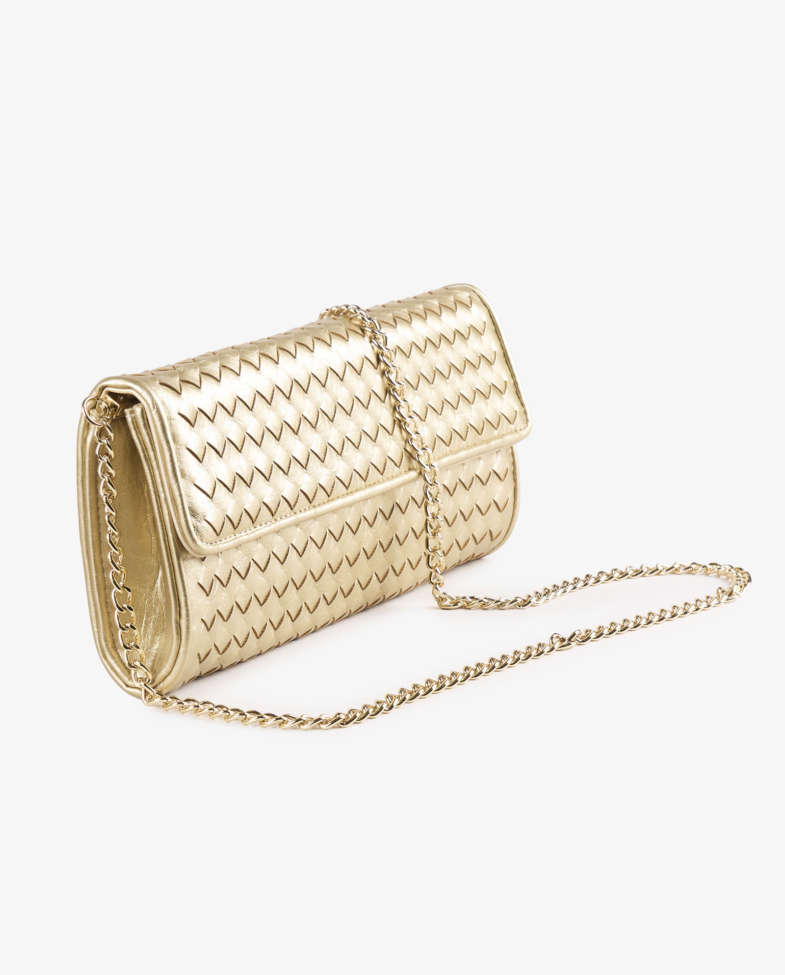 BOLSO ORO TRENZADO