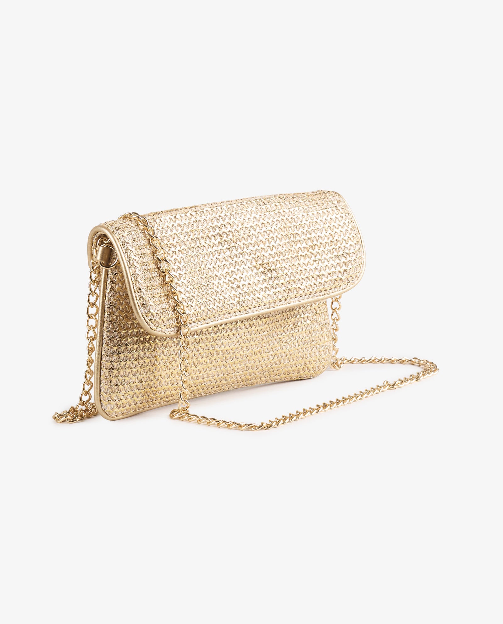 BOLSO RAFIA ORO