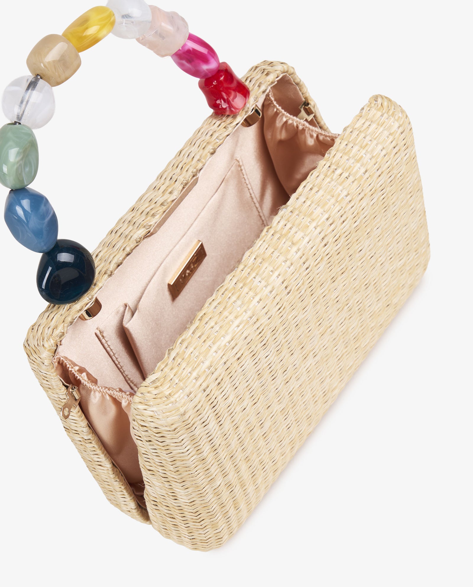 CLUTCH RAFIA PIEDRAS