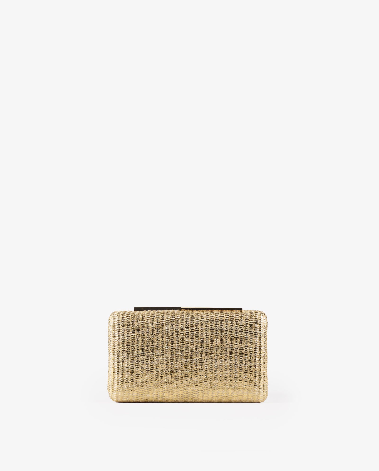 CLUTCH RAFIA ORO