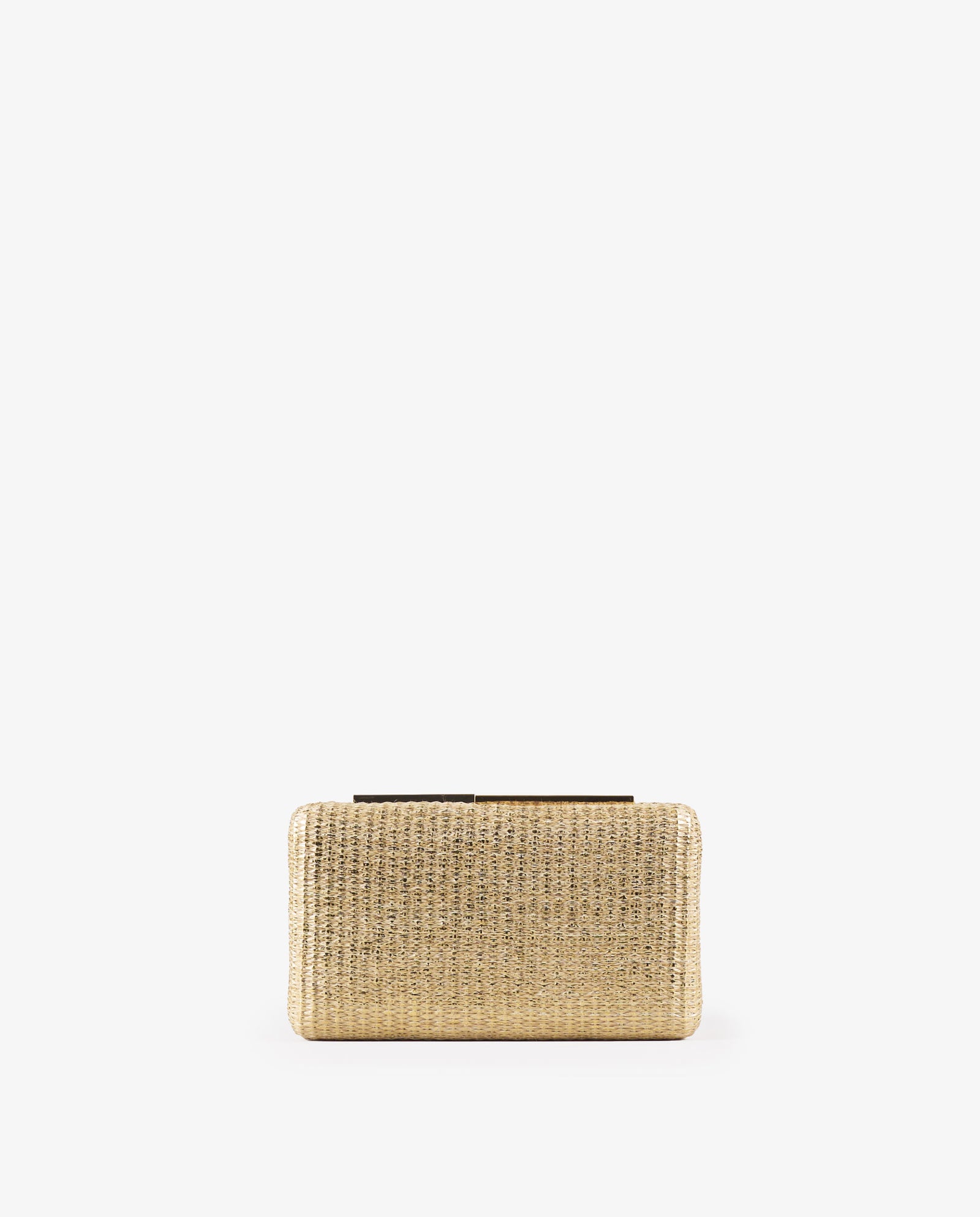 CLUTCH RAFIA ORO