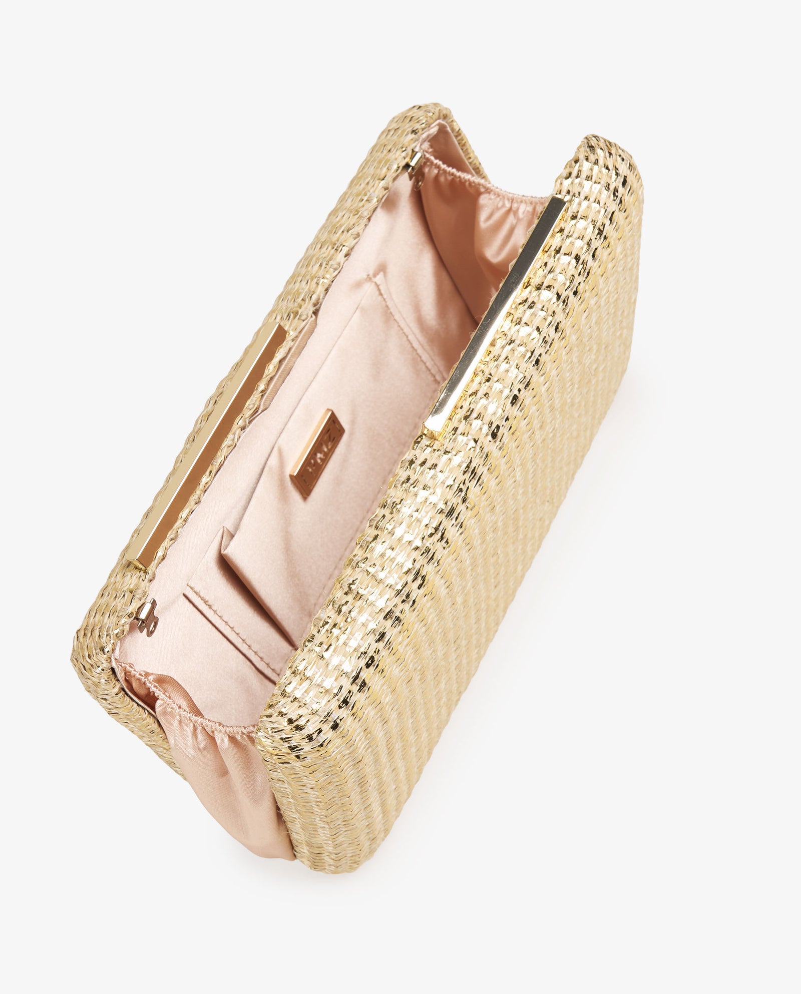 CLUTCH RAFIA ORO