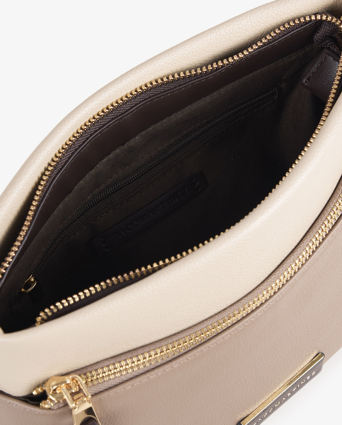 BANDOLERA LOGO BEIGE