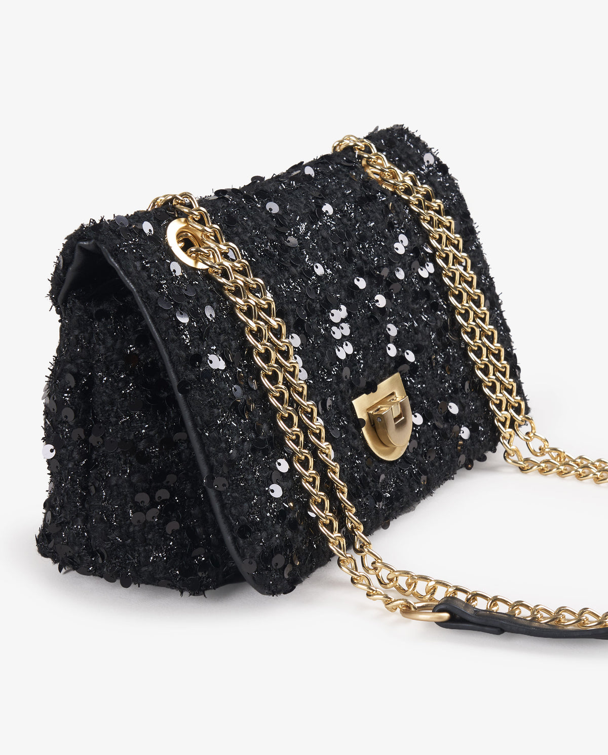 FLAP TWEED NEGRO
