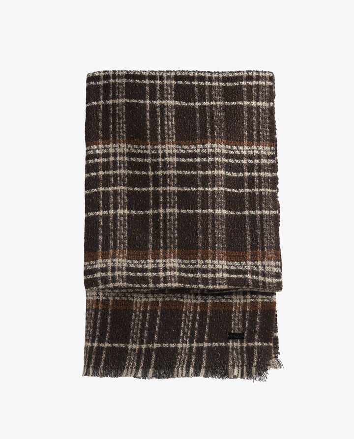 BUFANDA CUADROS MARRÓN
