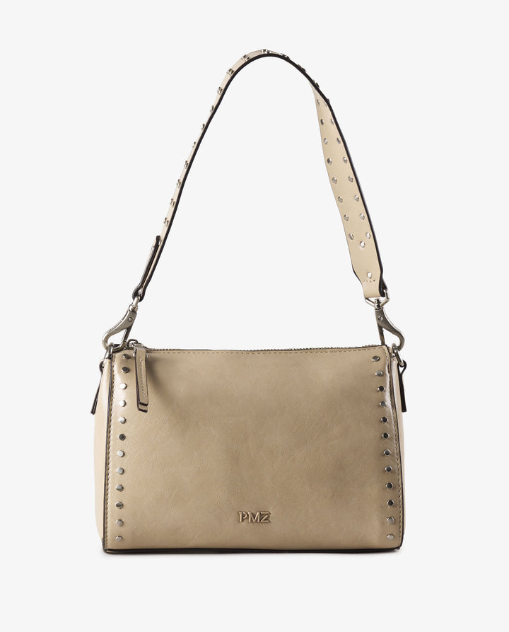 BANDOLERA TACHUELAS BEIGE