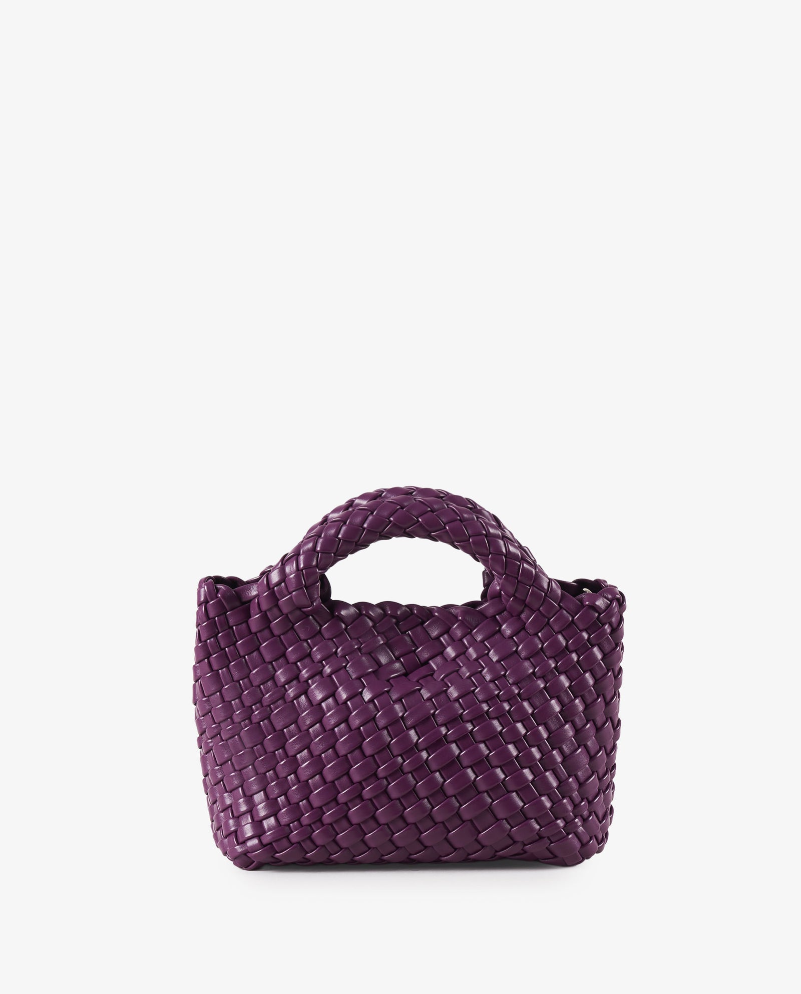 MINI TOTE TRENZADO MORADO
