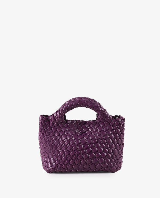 MINI TOTE TRENZADO MORADO