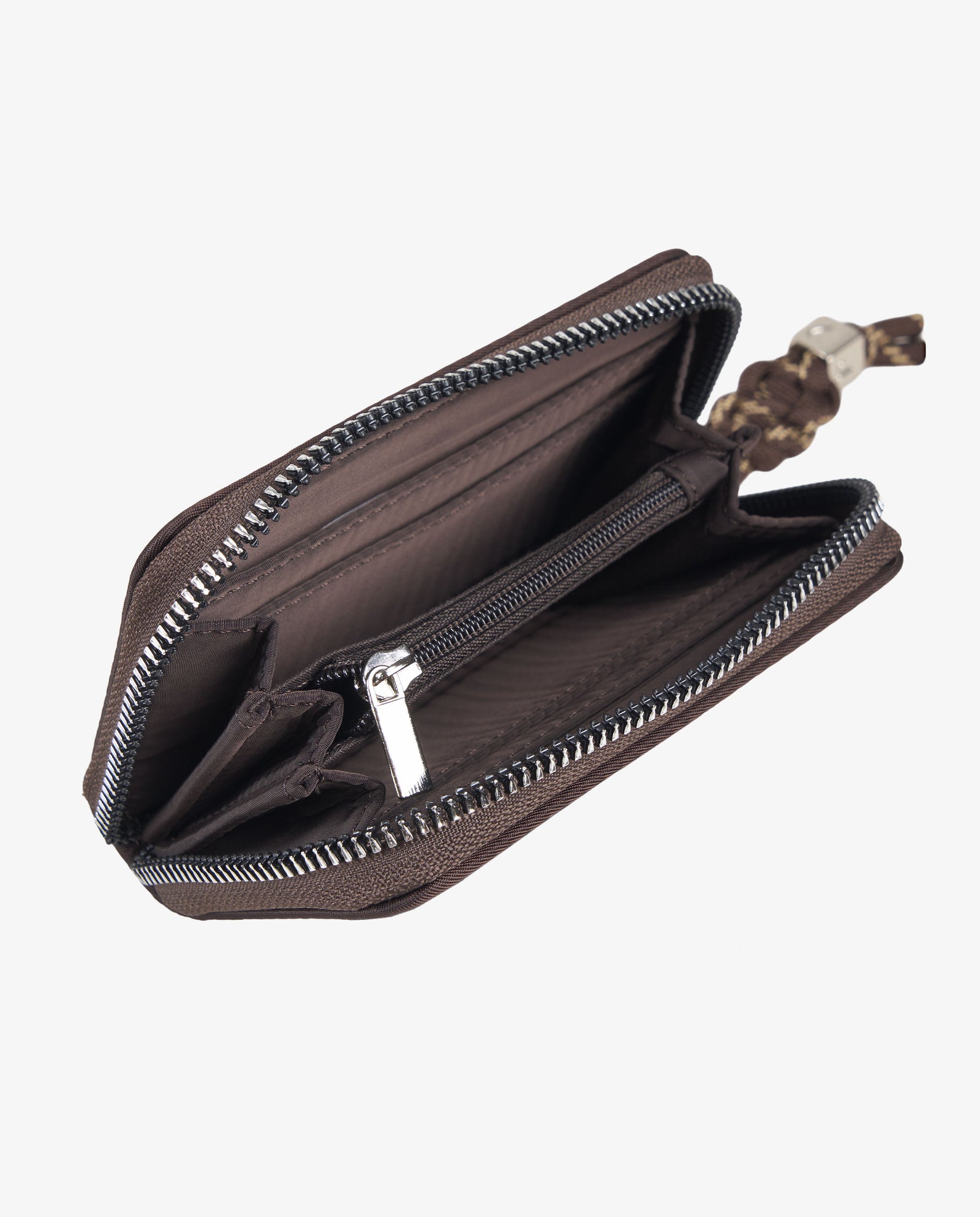 MONEDERO NYLON MARRÓN