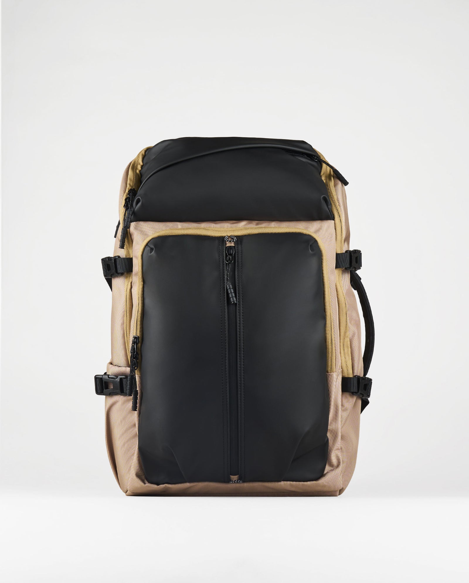 MOCHILA DE VIAJE MULTIBOLSILLOS BEIGE