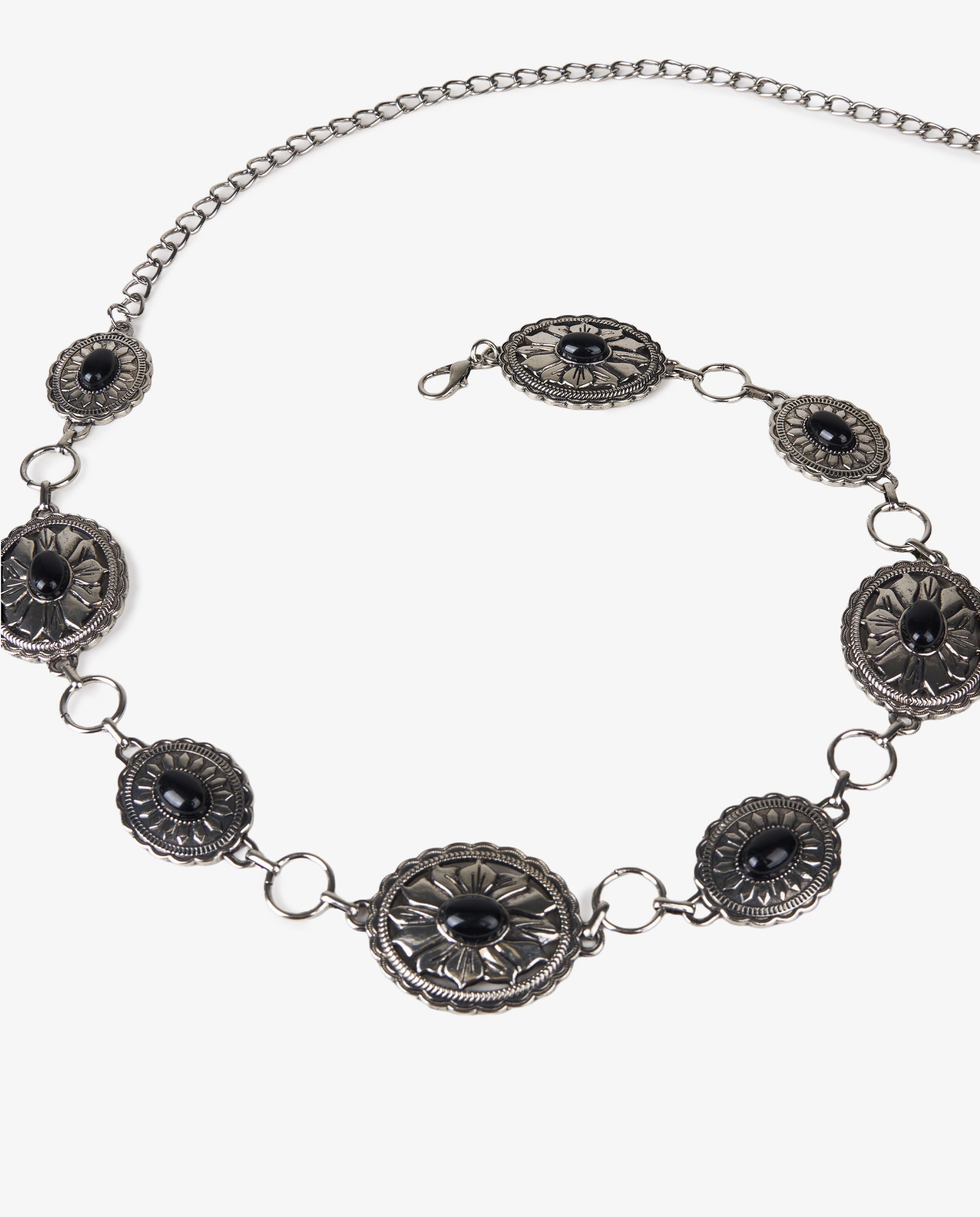 CINTURÓN CADENA NEGRO