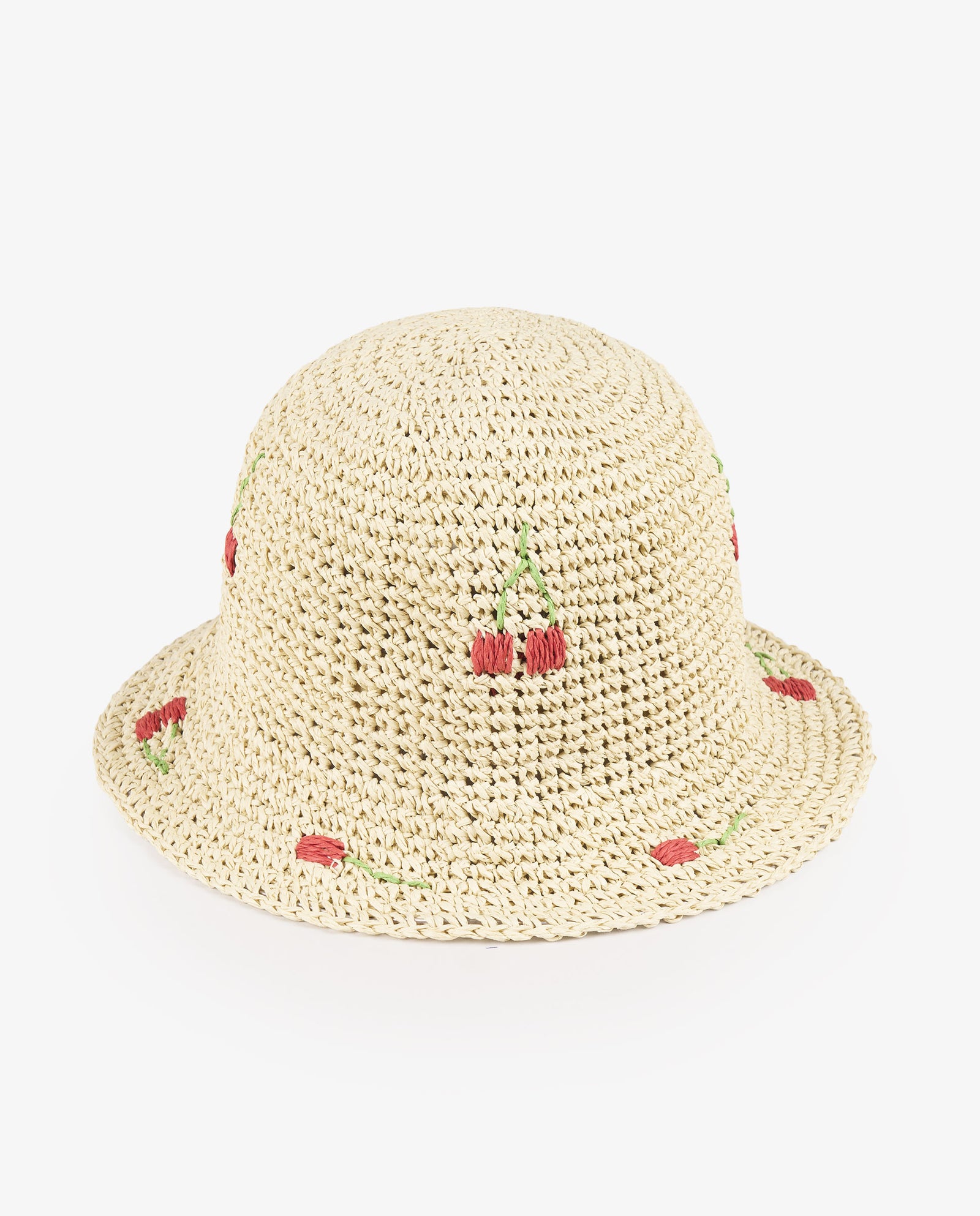 BUCKET RAFIA CEREZAS