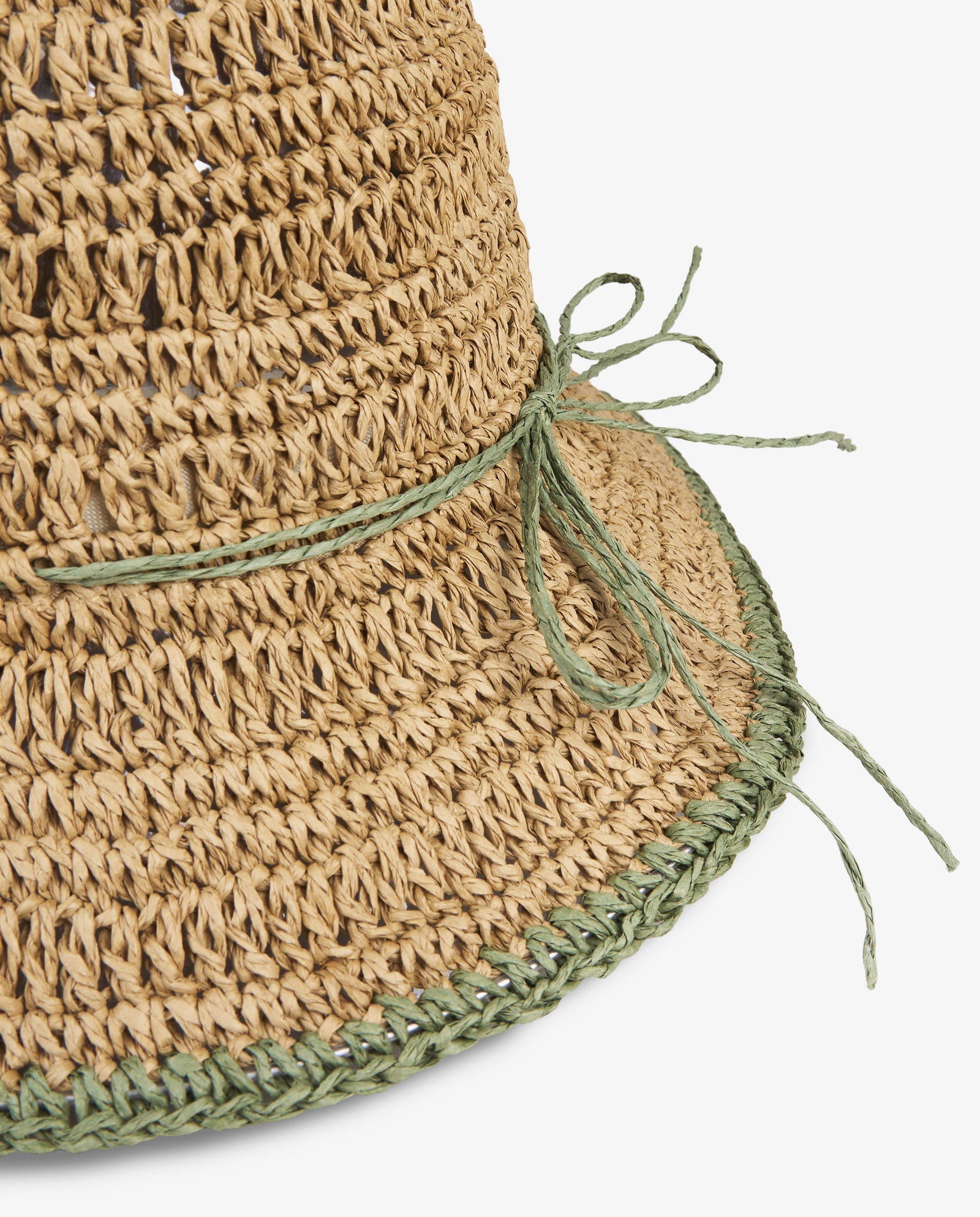 BUCKET RAFIA VERDE