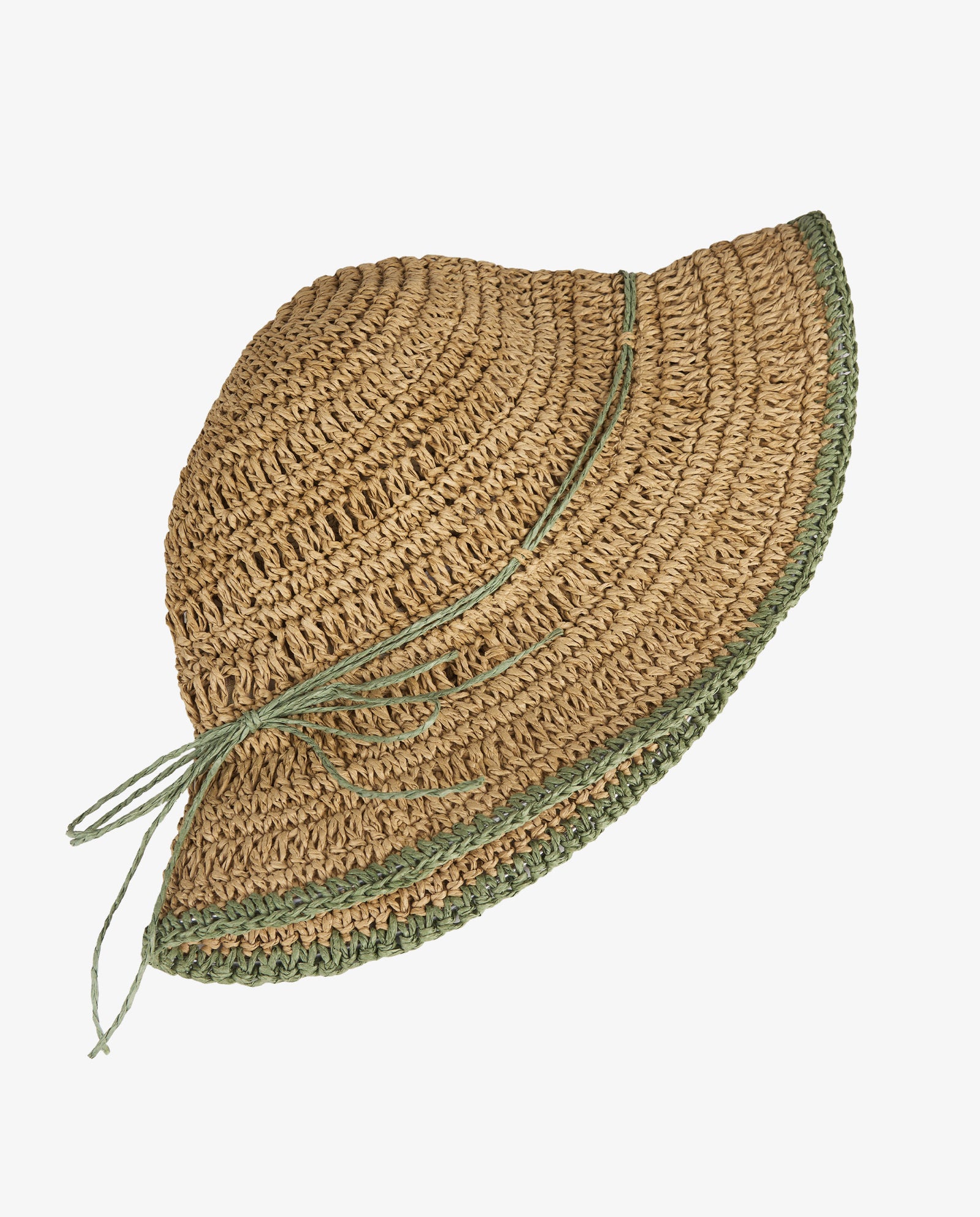 BUCKET RAFIA VERDE