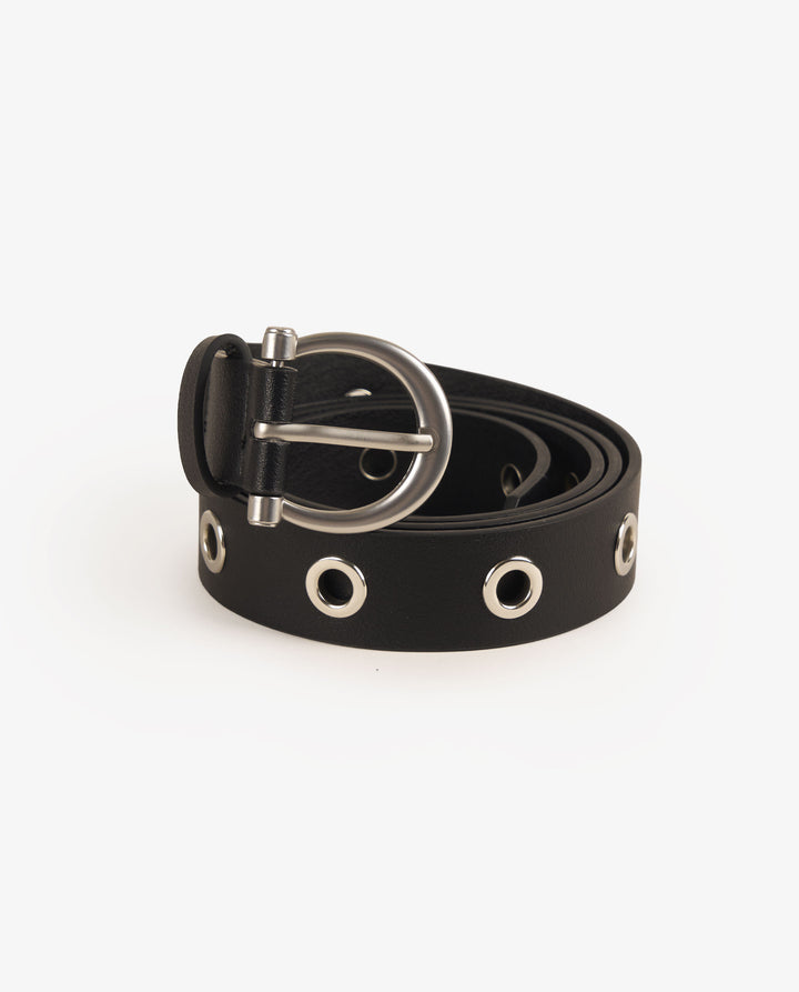 CINTURÓN NEGRO METAL
