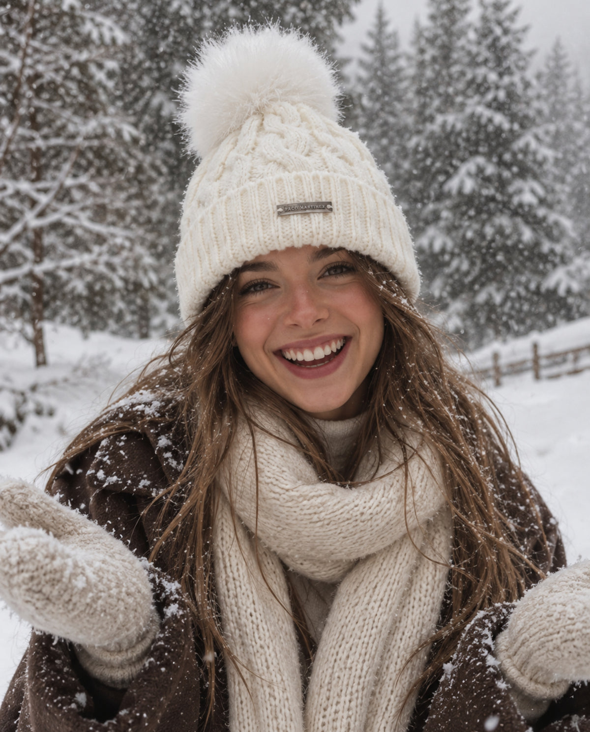 GORRO TRENZADO HIELO