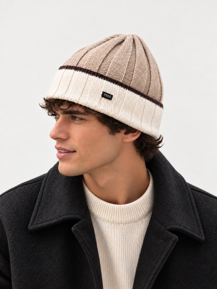 GORRO DE MALHA BICOLOR