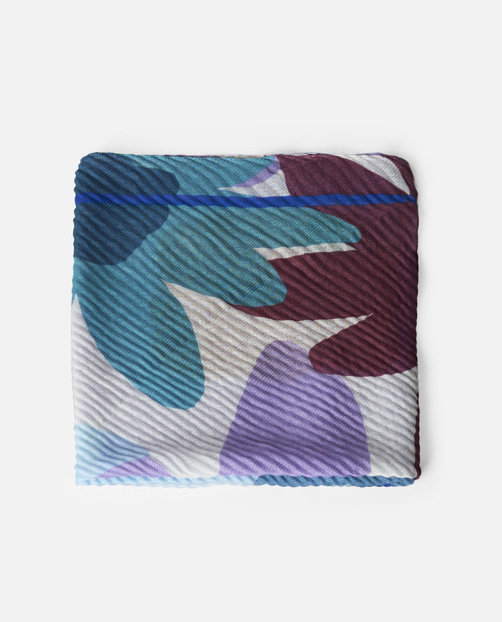 PAÑUELO FLORAL PLISADO