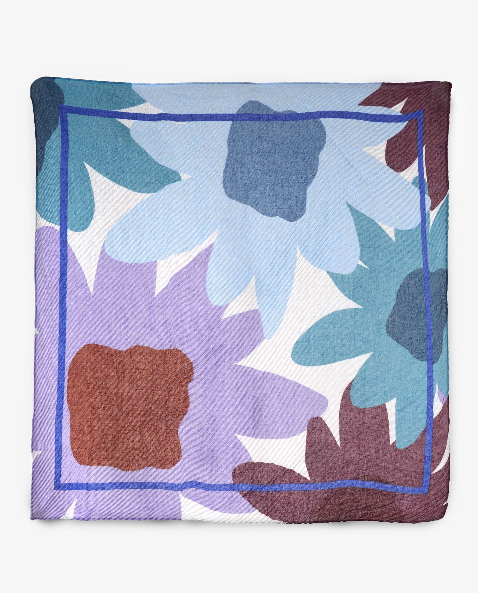 PAÑUELO FLORAL PLISADO