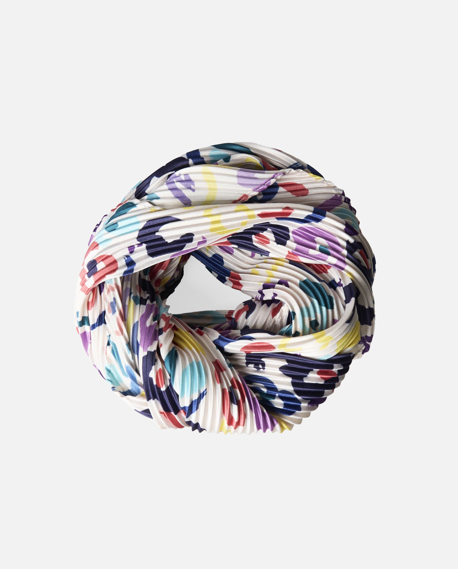 PAÑUELO PLISADO MULTICOLOR