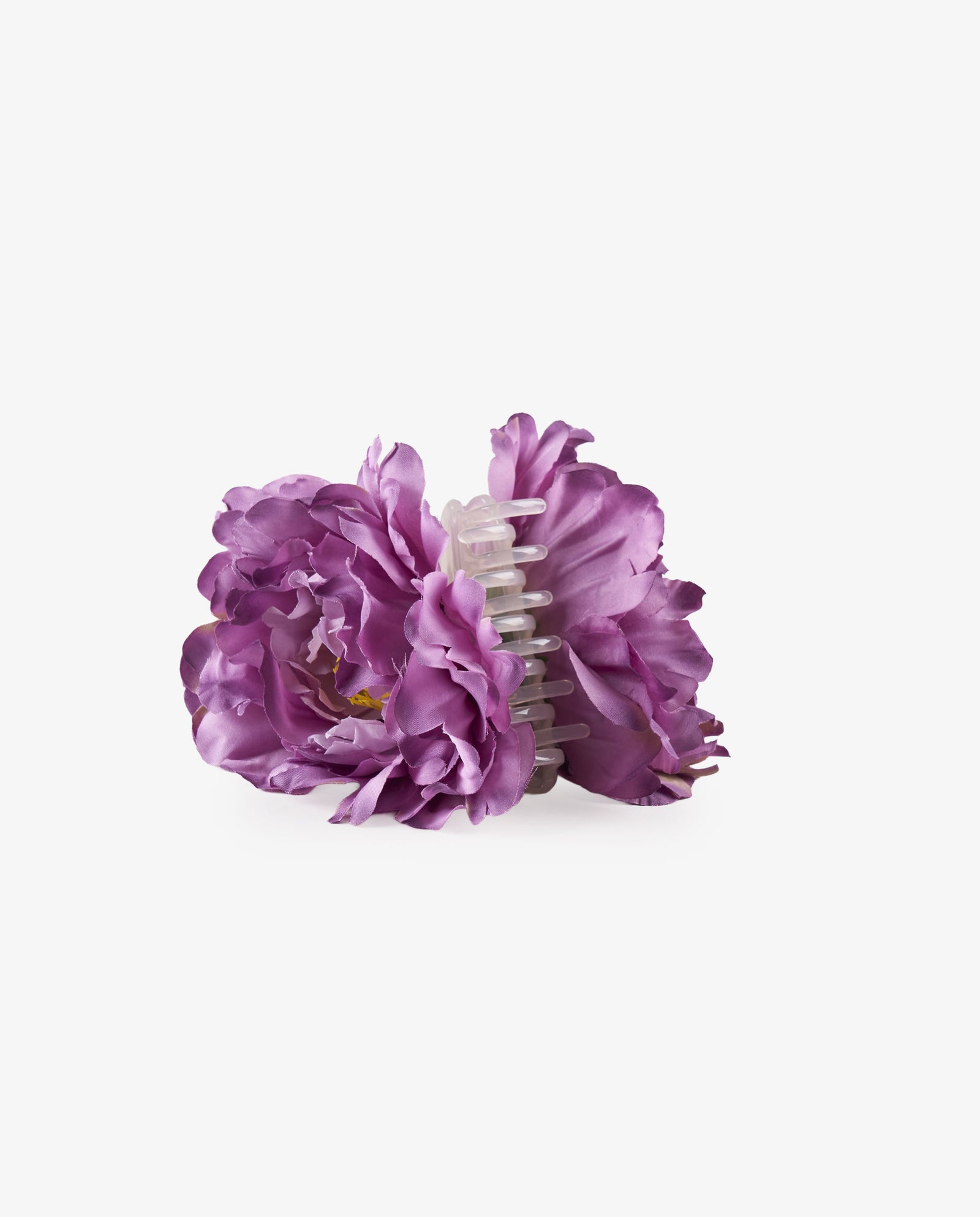 PINZA PELO FLOR MORADA