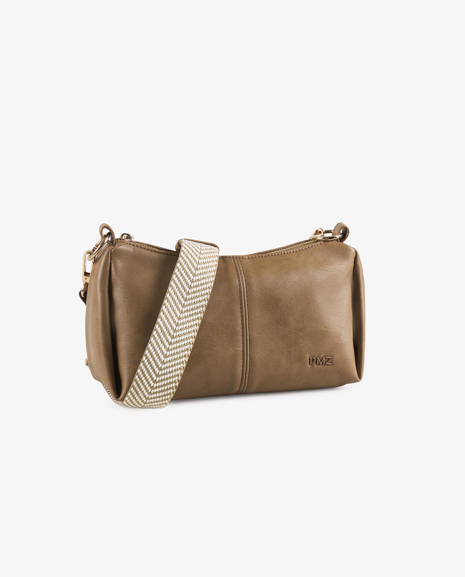 BANDOLERA EFECTO PIEL CAMEL