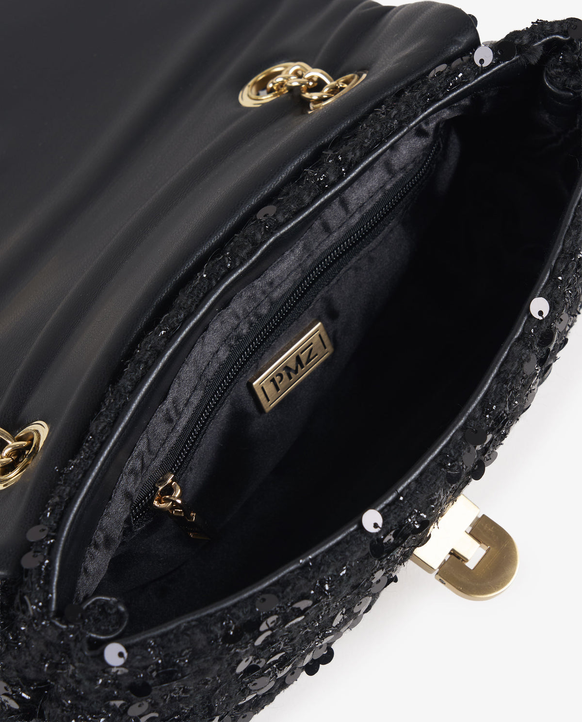 FLAP TWEED NEGRO