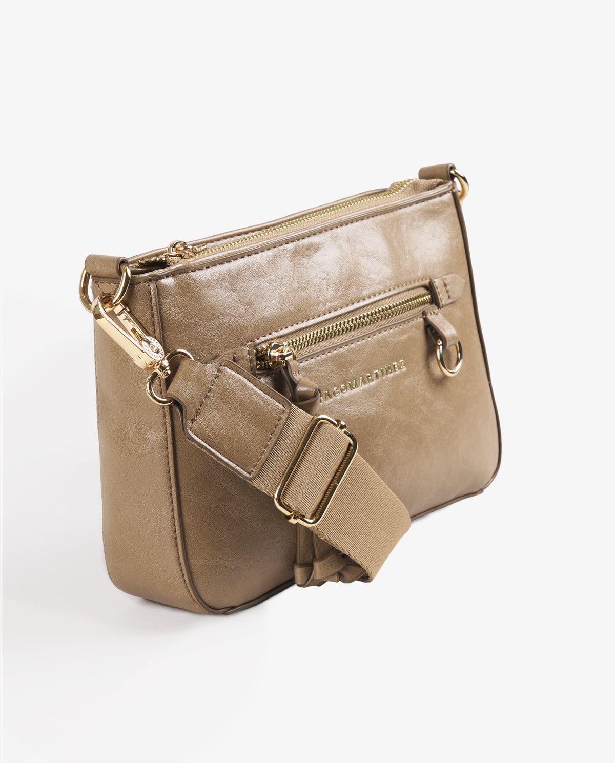 BANDOLERA BRILLO BEIGE
