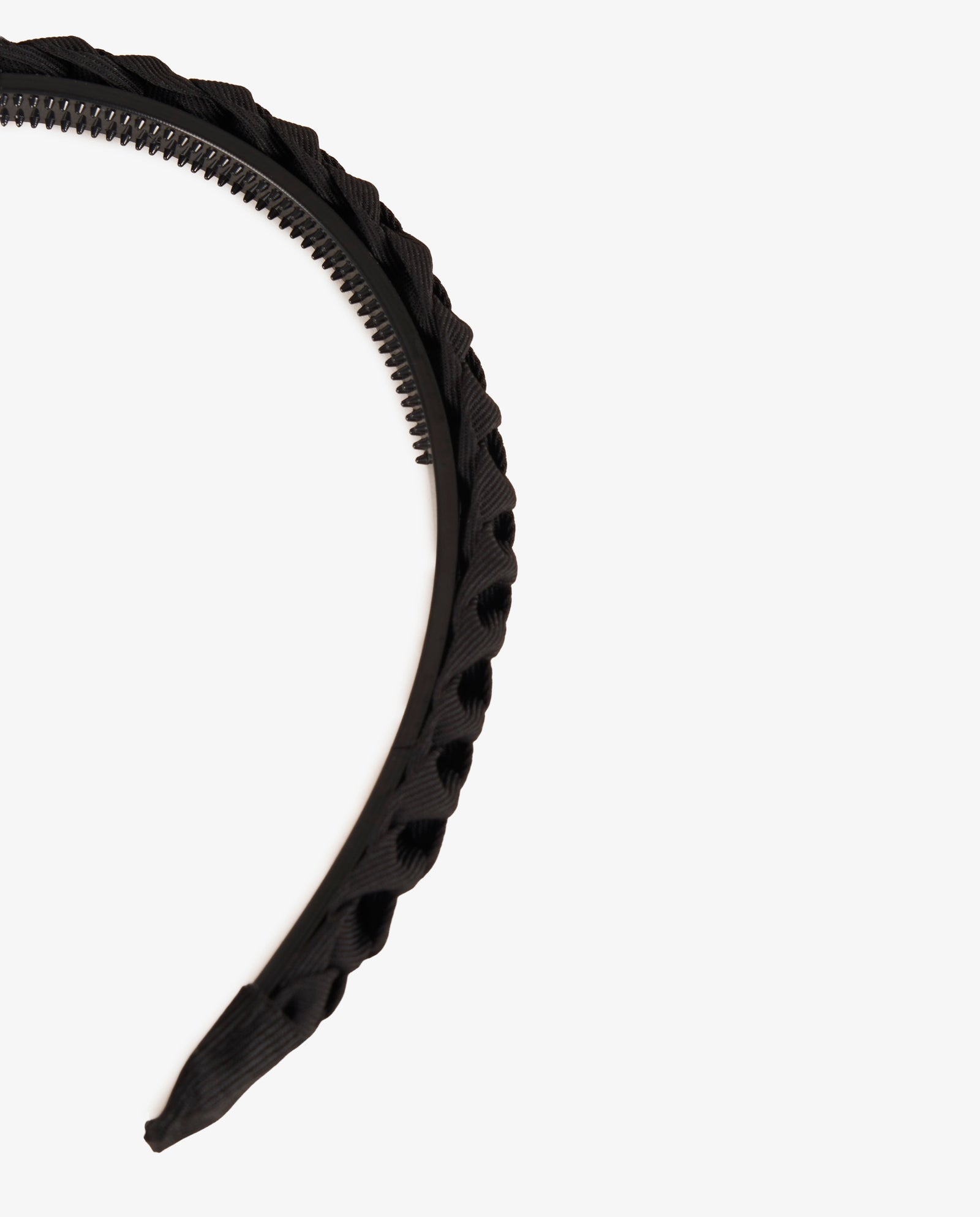 DIADEMA TRENZADO NEGRO