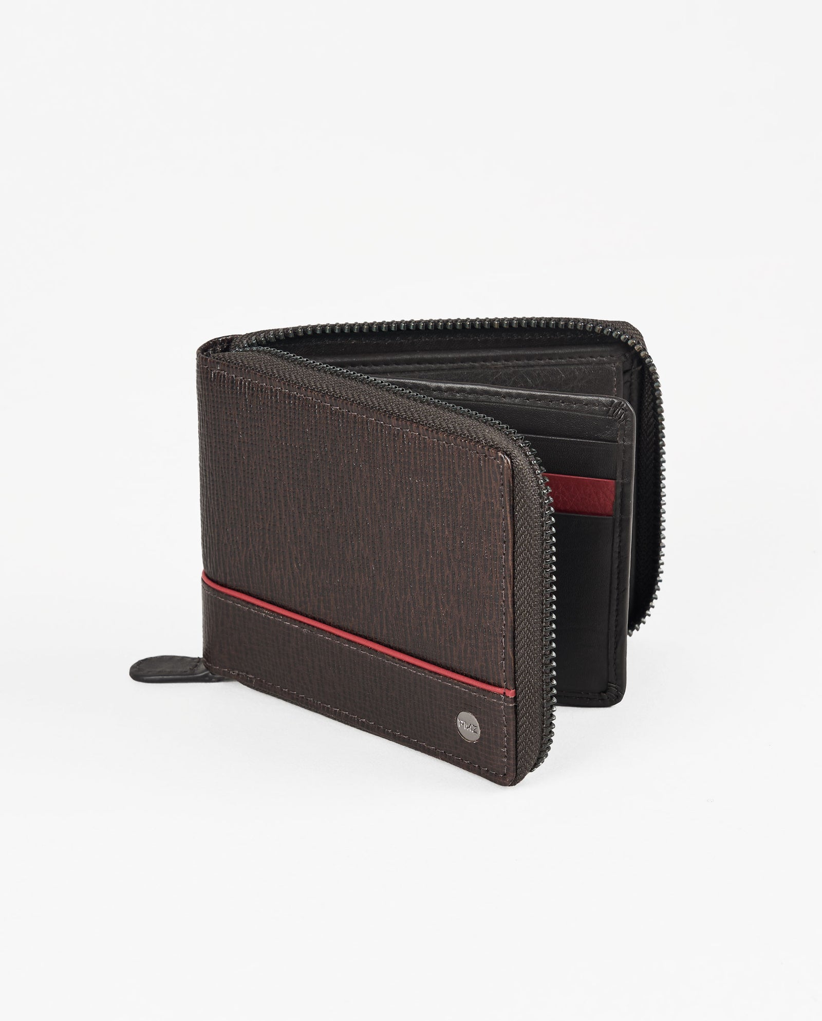 BILLETERA PIEL CREMALLERA CABALLERO