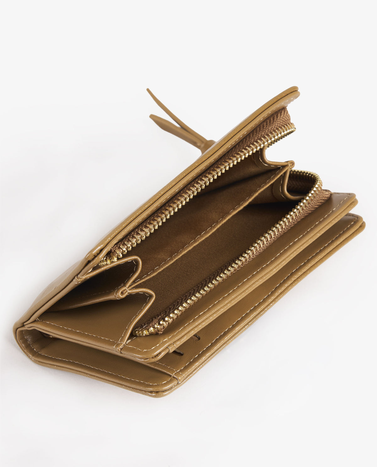 BILLETERA BRILLO CAMEL
