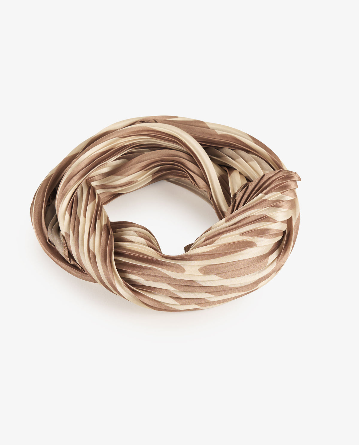 PAÑUELO PLISADO BEIGE