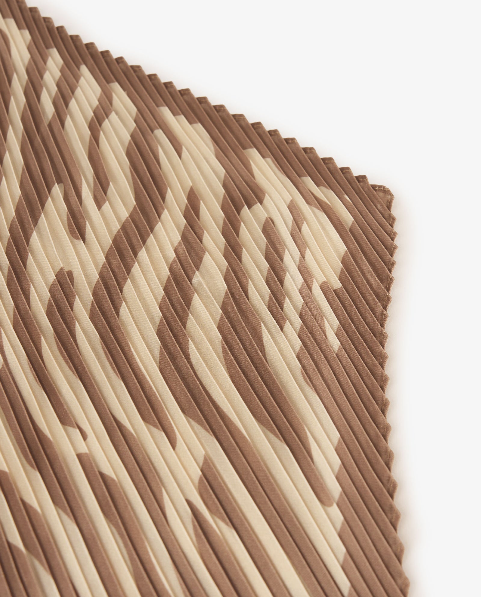 PAÑUELO PLISADO BEIGE